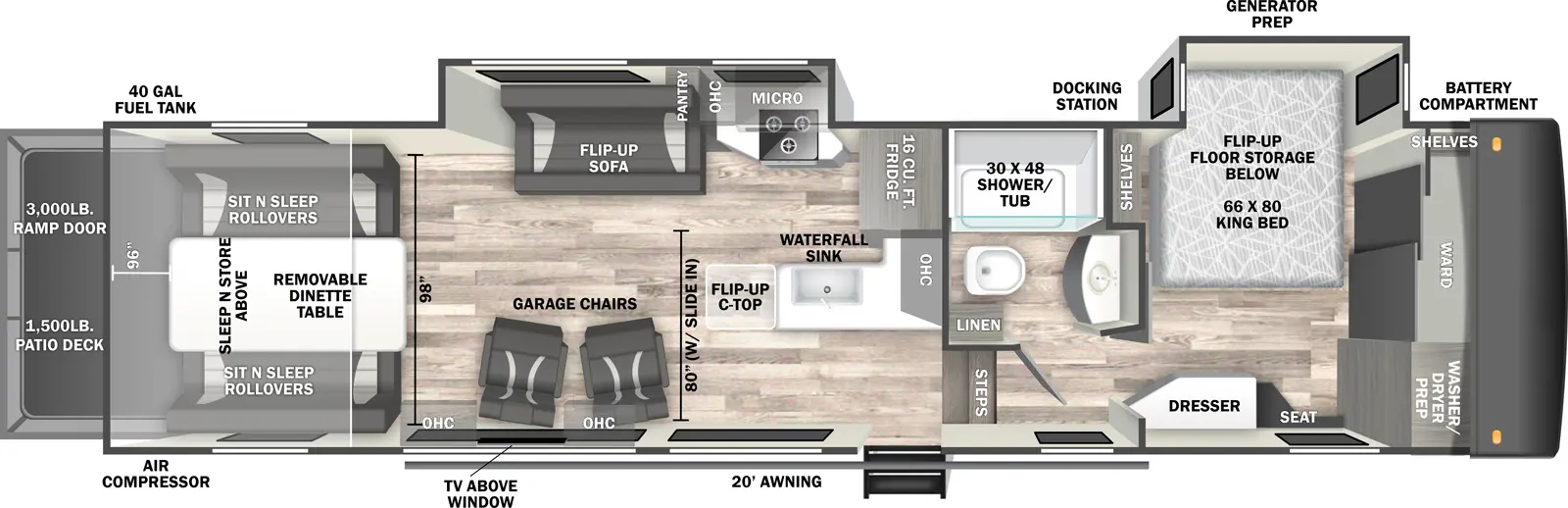 Sandstorm 3216GX - DSO Floorplan